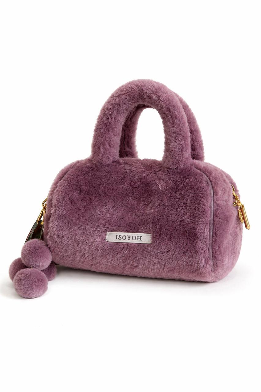 Sac à main mini en fausse fourrure – Élégance douce et contemporaine